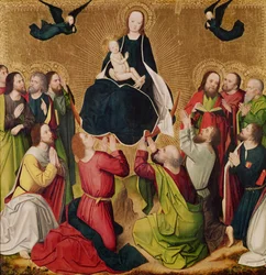 The Virgin in Glory with the Apostles (detail)